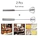Stainless Steel Whisk Set 2 Piece,10 Inches,Egg Whisk,Push Whisk