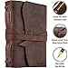 Leather Journal for Mens Womens - Leather Bound Journal - Genuine Brown Leather Travel Journal - Personalized Sketchbook - Refillable Soft Diary - Real Handmade Vintage Writing Notebook - Journal Set