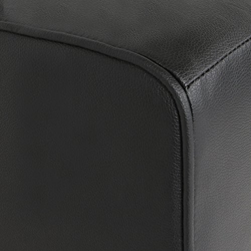 Oliver and Smith Fur_s295blackleather_Prime Sectional Sofa Black