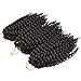 Premium 3 Bundles/pack Marlybob Kinky Curl Crochet Hair 8'' Crochet Braids Synthetic Braiding Hair Extensions For Women (2#)