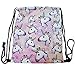 Susi&Rita Gym Drawstring Bags Sport Yoga School Backpack 3D Design (Unicorn)