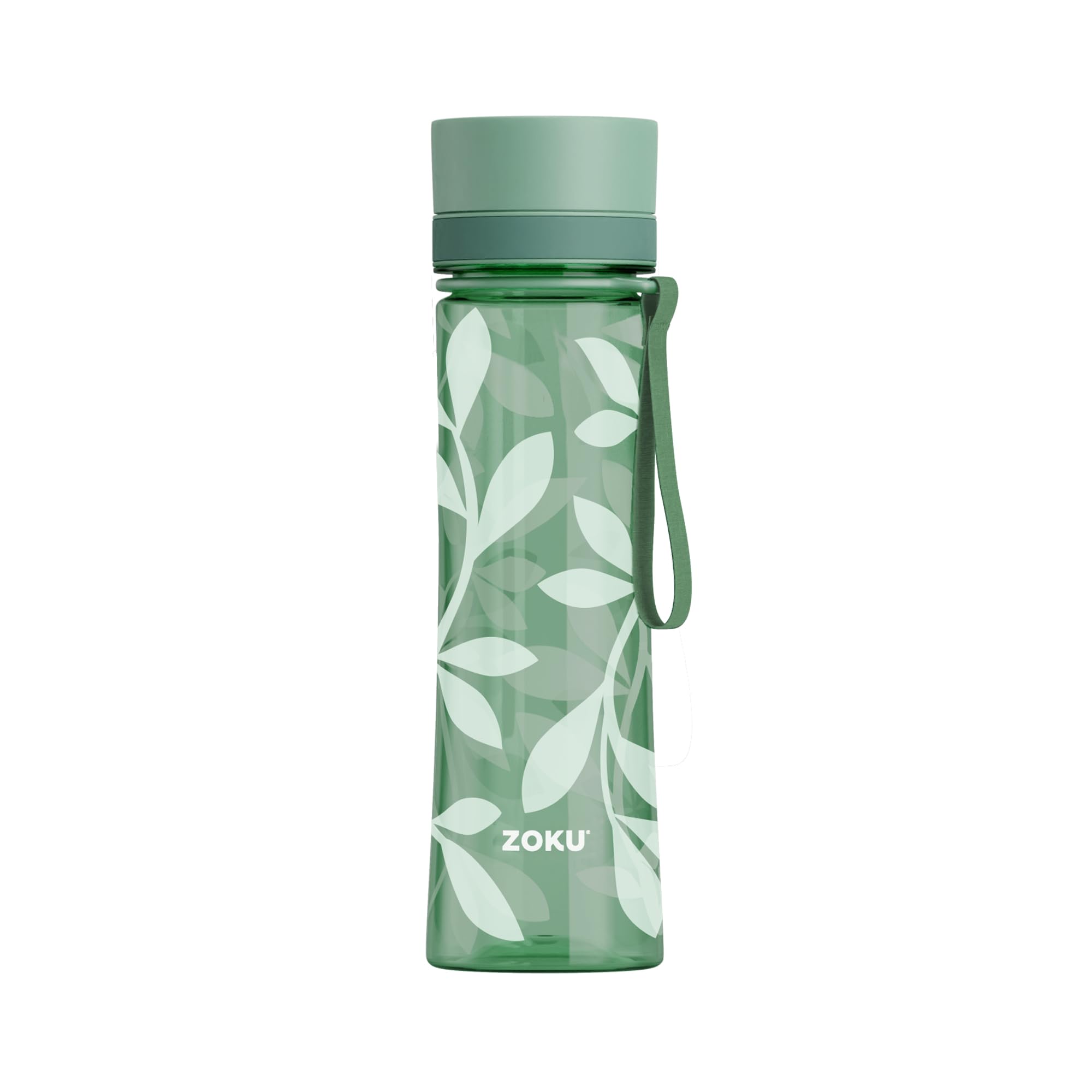 Zoku 600ml Tritan Bottle - Green Leaf