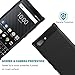 PUSHIMEI BlackBerry KEY2 Case, Soft TPU Brushed Anti-Fingerprint Full-Body Protective Phone Case Cover for BlackBerry KEY2 (Black Brushed TPU)