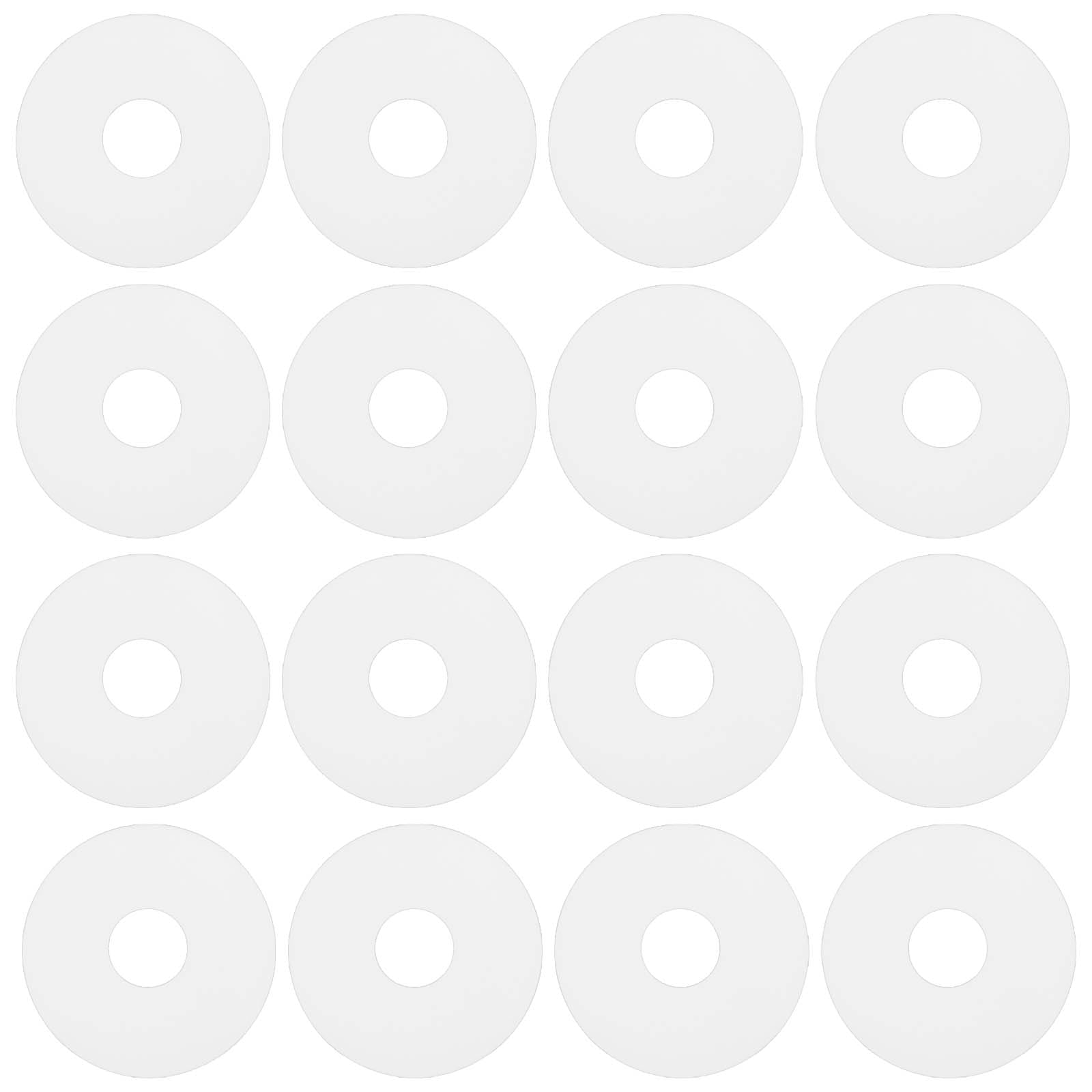 Be In Your Mind 80pcs Clear Silicone Flat Washer Gasket OD 19mm ID 6mm Thickness 1.5mm Silicone Flat Gasket for Glass Shower Door Handles Towel Bars