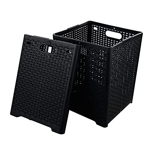 Neadas 2Pack Folding Plastic Laundry Baskets, Collapsible Laundry