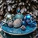 Teresa's Collections 70ct Winter Land Shatterproof Christmas Ball Ornaments Decoration Silver and Blue,1.57Inch-3.15Inch for Christmas Tree Decoration