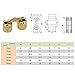 Pack of 2 Cylindrical 8mm Brass Barrel Invisible Furniture Hinge Concealed Hinge 180° Opening Angle