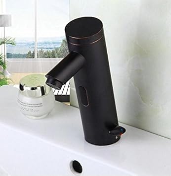 Waschtischarmaturen Wasserhahn Schwarz Bad Sinn Wasserhahn Ol Eingerieben Bronze Tap Automatische Sensor Armaturen Induktive Becken Waschbecken Wasserhahn Mischbatterie Wasserhahnbadarmatur Fur Badezimmer Amazon De Baumarkt