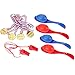 Faburo Potato Sack Race Bags Set, 32pcs Children's Birthday Party Game Set Outdoor Games Set, Potato Sack Race Bags, Three-legged Race Bands, Egg and Spoon Race Game, Bean Bag Toss Game for Kids Party Family Fun