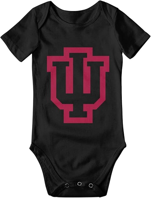 Indiana University Baby Jersey Bodysuit Short Sleeve Baby Bodysuit Outfit Cute Baby