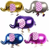 Pack of 2 Elephant Hydrogen Balloons Walking Animal Balloon Air Walkers Kids Birthday Party Decor