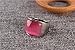 PMTIER Unisex Stainless Steel Cat's Eye Stone Opal Ring Silver and Pink Size 10