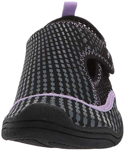 JSport by Jambu Women's Mermaid Water Ready Fisherman Sandal, Black/Lavender, 9.5 M US