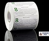Generic Rx Medical Marijuana Compliant Strain Labels - 1000pcs