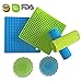 (SET OF 6) Premium Quality Silicone Pot Holders, Handle Holders for Hot Pans and Cast Iron Skillets. 5 in 1 as Hot Pad, Spoon Rest,Trivets, Jar Opener, Pot Mat. Flexible,Thick and Durable