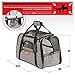 Pawfect Pets Airline Approved Pet Carrier Soft-Sided Cat Carrier and Dog Carrier for Cats and Extra Small Dogs, Fits Underneath Airplane Seat. Comes with Two Fleece Pet Mats. (Slate Grey)