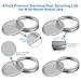 4 Pack Sprouting Lids, Rust Resistant Stainless Steel Sprouting Jar Lid Kit for Wide Mouth Mason Jars Canning Jars, Sprout Germinator Set to Grow Organic Sprout Seeds in House/Kitchen