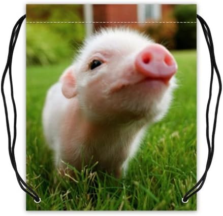 New Cute Pig Polyester Fabric Basketball Drawstring Bags Basketball Bag, Soccer Ball Bag, Volleyball Bag
