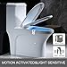HOROW Led Toilet Light,8 Color Led Motion Activated Light Sensor Toilet Bowl Night Light for Bathroom(Only Activates in Darkness)