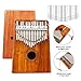 Kalimba 17 Keys Thumb Piano with Asmuse Songbook Tuning Hammer Carrying Bag Thumb Picks Cleaning Cloth (KOA)