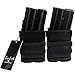 Molle Mag Pouch 5.56 for M4 AR Pistol, Fast Magazine Pouch Holster Polymer Pack of 5(BK)