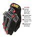 Mechanix Wear M-Pact Impact Resistant Work Gloves - Durable Safety Gloves for Men - Touchscreen Capable - Machine Washable - Breathable - Small - Black