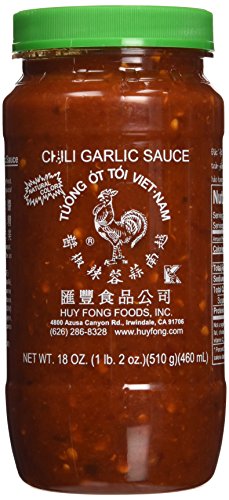 HUY FONG CHILI GARLIC SAUCE, 18-OUNCE (PACK OF 3)