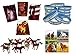 Horse Party Favor Supplies 60 Piece Bundle for Horse Themed Birthdays, Cowboy/Cowgirl, & Farm Parties (12 Horse Wristbands, 12 Horse Pencils, 12 Mini Plastic Toy Horses, 24 Horse Stickers)
