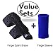 Malt Goods Trigger Finger Splint, Breathable with Airhole, Built-in Aluminum Great for Mallet Finger, 4PCS (2 Finger Brace+2 Finger Sleeves)