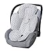 Carter's Infant Head Support and Cuddler for Carseats & Strollers Diamond Trellis, Grey/White