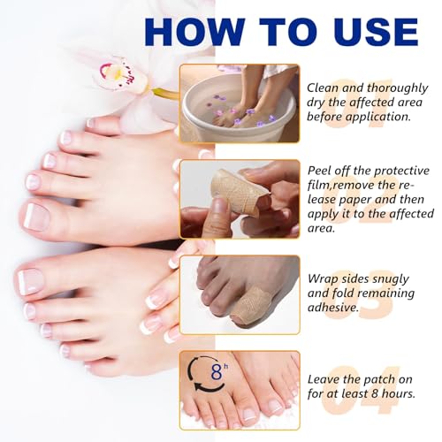 Lboylove® 32 Pcs Fungal Nail Patches, Nighttime Toenail Fungus Treatment, 8-Hour Overnight Repair, Anti Repair And Strengthen, Suitable For Men Women
