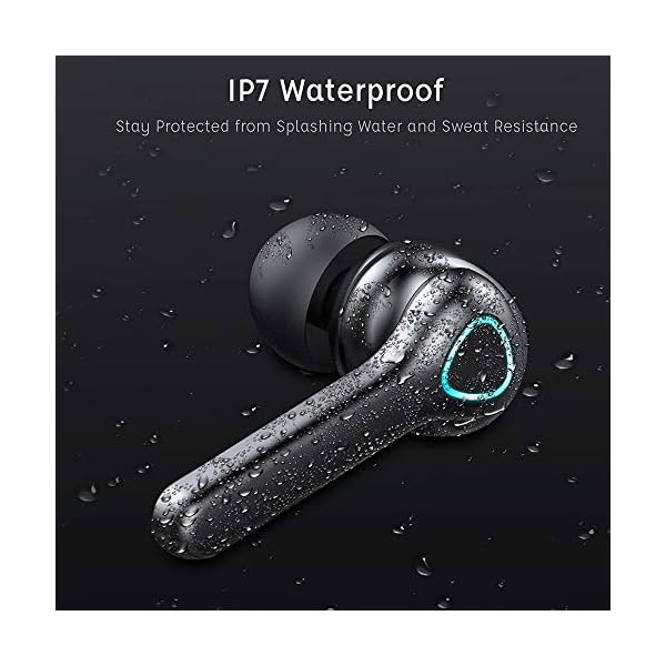 Motast-Wireless-Headphones-Wireless-Earbuds-with-CVC-80-Noise-Reduction-Bluetooth-50-Headphones-with-HD-HiFi-Stereo-IP7-Waterproof-Bluetooth-Earphones-Touch-Control-Built-in-Mic-30H-Playtime Wireless Earbuds, Wireless Headphones Sport Bluetooth 5.1 Headphones In Ear with Mic, IP7 Waterproof Wireless Earphones…