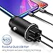 Car Charger, Carlion 4.8A/24W Dual USB Car Charger Adapter Fast Charging Alloy Shell Mini for iPhone Xs MAX/XR/X/8/7/6/Plus, Samsung Galaxy S9/S8/S7, LG G6/G5, HTC, Nexus, iPad (Black)