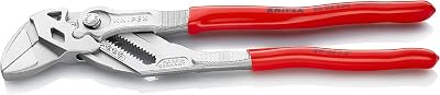 Knipex Pliers Wrench 250 mm 86 03 250 SB Chrome Plated Plastic Coating
