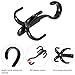IPOW 4 Pack(No Assemble Needed) Belt Holder Hangers Tie Organizer 360 Degree Twirl Closet Hooks Belt Also Hang Scarf Hats Bras Bags