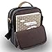 Harwish Men's Multifunctional Canvas Messenger Handbag Outdoor Sports Over Shoulder Crossbody Side Bag (Black-Large)
