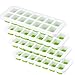 OMorc Ice Cube Trays 4 Pack, Easy-Release Silicone and Flexible 14-Ice Trays with Spill-Resistant Removable Lid, LFGB Certified and BPA Free, Stackable Durable and Dishwasher Safe (Larger - upgraded)