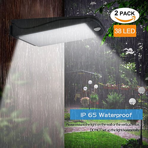 Solar Motion Sensor Lights Outdoor,Aityvert Super Bright 300 Lumen Aluminum Material Spotlight Waterproof Wire