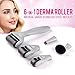 Derma Roller Kit for Face Body Skincare - 6 in 1 Cosmetic Needling Set for Hair Regrowth Beard Growth - Professional Micro Needling - Microdermabrasion for Men Women
