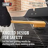 Weber Bamboo Barbecue Brush 45 cm Natural Bamboo Handle Stainless Bristles view 3