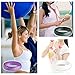 Egnaro Silicone Wedding Bands for Women, Inner Arc Ergonomic Breathable Design Womens Silicone Wedding Ring with Metal Plate, 4mm Width Rubber Wedding Bands Women with Metal Plate, No-Toxic,Skin Safe