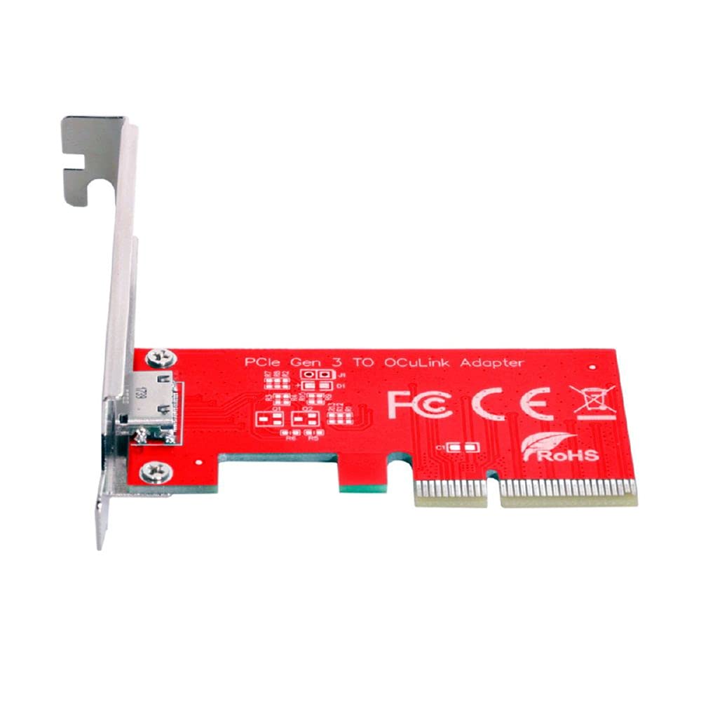 Cablecc PCI-E 3.0 Express 4.0 x4 to Oculink External SFF-8612 SFF-8611 Host Adapter for PCIe SSD with Bracket