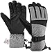 Andake Ski Gloves, Waterproof 3M Thinsulate TPU Membrane Women's Winter Gloves with Non-Slip PU Palms for Skiing, Snowboarding, Riding, Climbing and Skating
