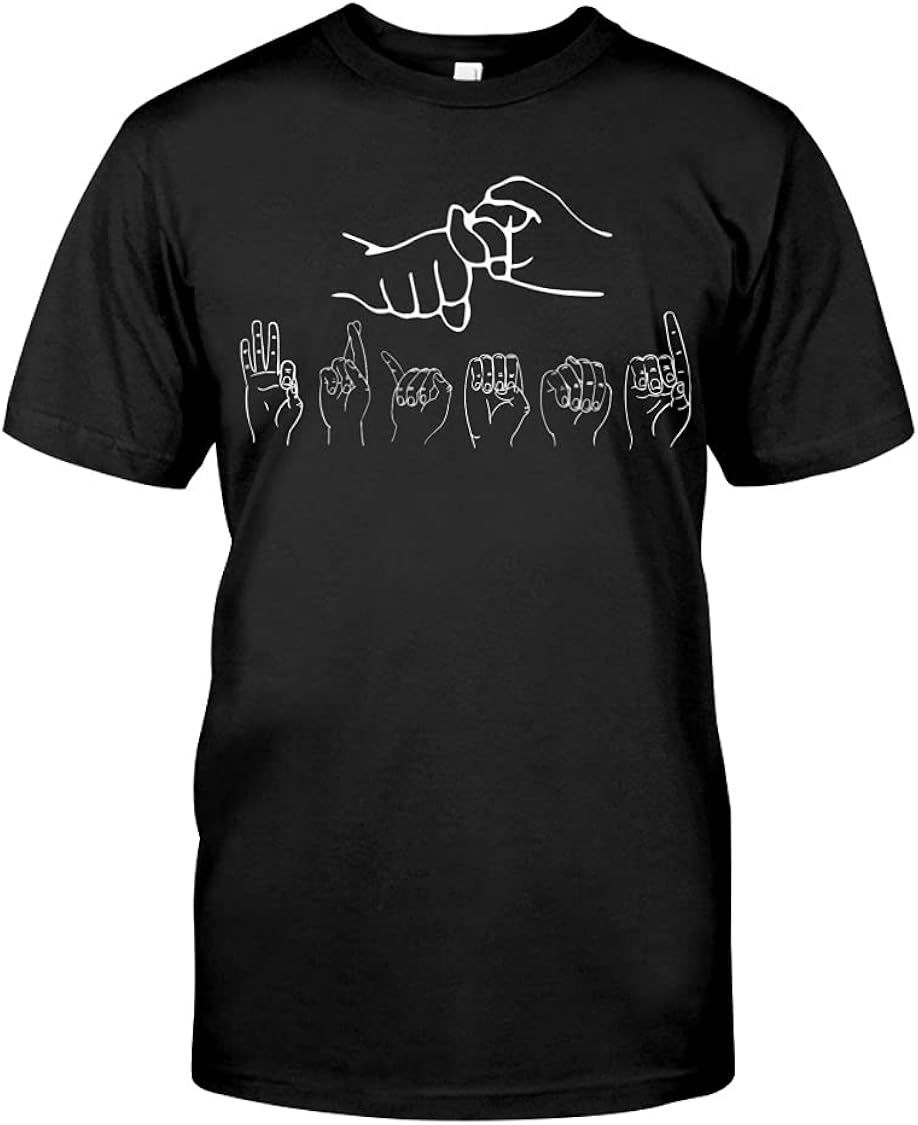 ASL Friend Cute ASL Themed TShirt ds047 Personalized Unisex TShirt