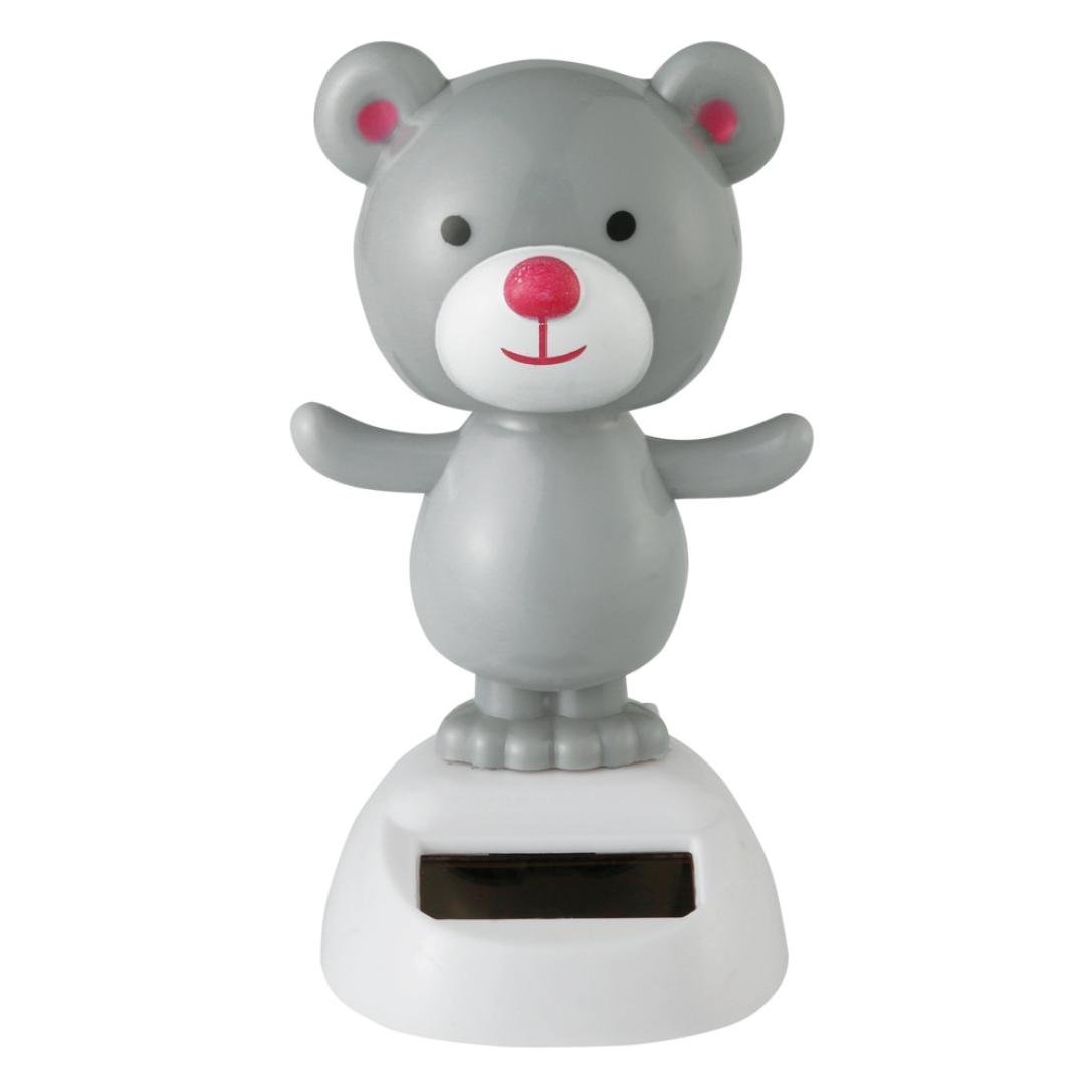 Cepewa Solar-Powered Moving Teddy Bear - Educational Toy for Kids Aged 6-12, Learning Solar Energy and Simple Machines