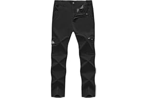 Rdruko Men's Hiking Pants Lightweight Quick Dry Water Resistant Outdoor Travel Work Fishing Pants 6 Pockets