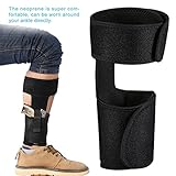 Ankle Holster Adjustable Neoprene Elastic Wrap Concealed Ankle Carry Gun Holster with Magazine Pocket for Small Frame Pistol Handgun by Yosoo, Fits Men Women, Black