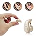 Ecandy Smallest Mini Wireless Stereo Bluetooth Headphone For Smart Phone Laptop, Mini Earbud Headsets For Iphone 4 4S 5 5S Samsung Galaxy S4 S5 I9600 Note 2 3 Android Laptop Ipad Tablet,Beige