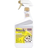 Bonide Repels-All Animal Repellent, 32 oz Ready-to-Use Spray, Outdoor Garden Deer & Rabbit Repellent, People & Pet Safe
