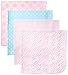Gerber Baby-Girls Newborn 4 Pack Flannel Blanket-Polka Dots, Pink, One Size